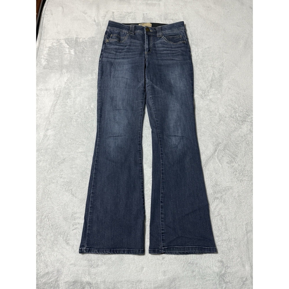 Democracy Jeans Womens 6 Denim Blue Flare Dark Wash High Rise 29x30